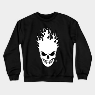 Skull on Fire Crewneck Sweatshirt